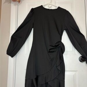 Chic Black Long Sleeve Dress